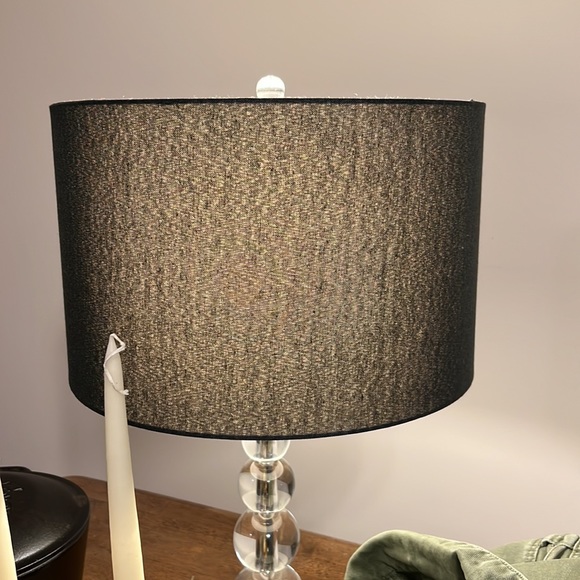 Pottery Barn Textured Gallery Straight Sided Lamp Shade - Black - Picture 4 of 6